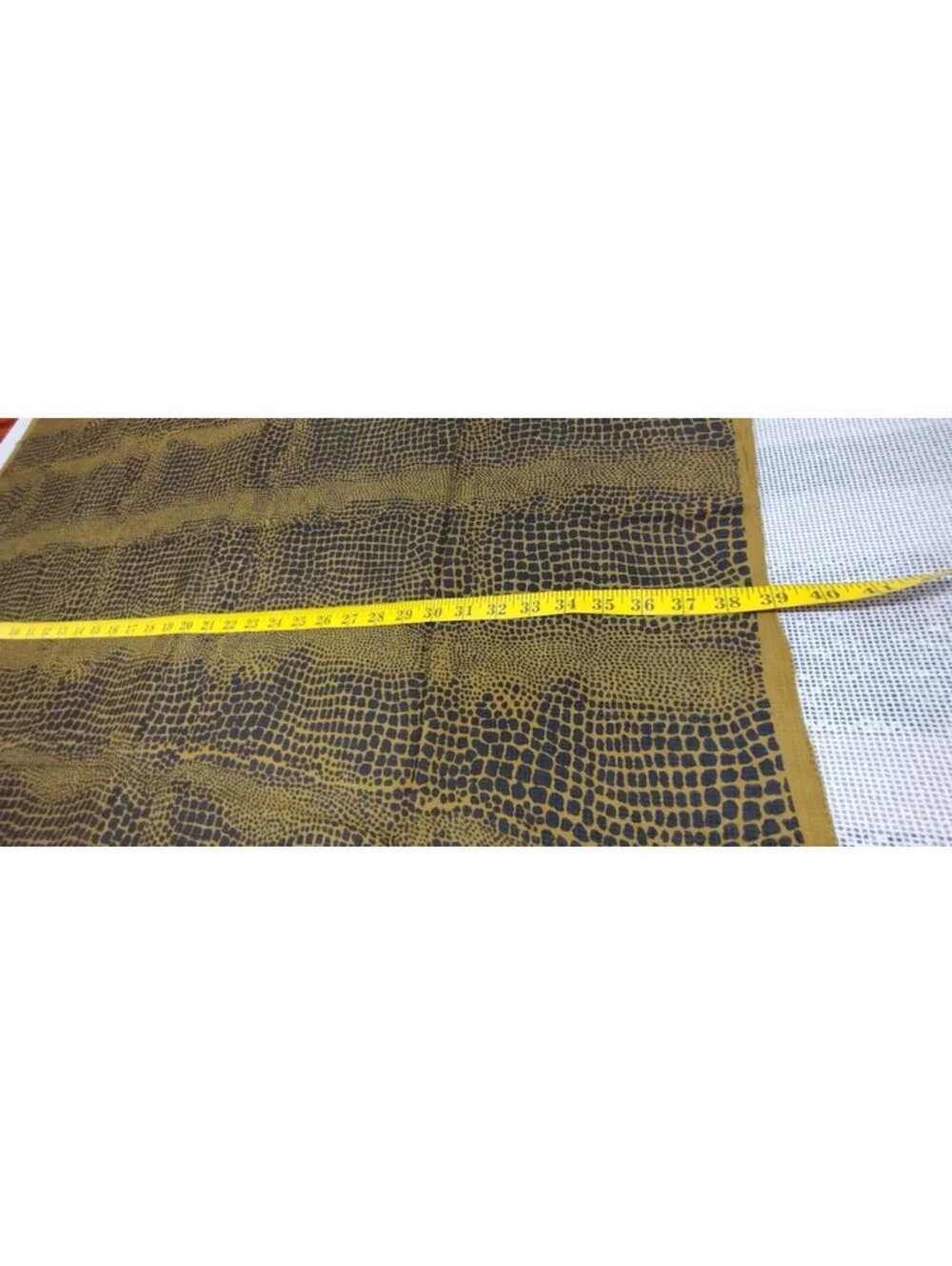 Vintage Silk Scarf 1980s New Wave Reptile Black Mocha Green Zashi India 39 x 39